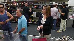 wanna watch this beauty compete in rough shop sex orgasm contest?