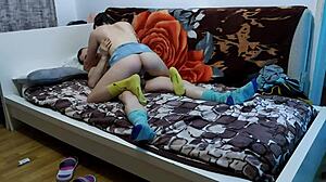 Hey babe in socks wanna get that tight pussy pounded by classmate?