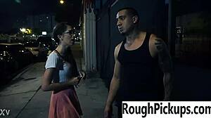 stranger picks up slut for extreme rough ass pounding in back alley