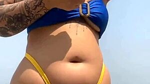 virgin boy falls for swollen pussy flashing at beach apartment