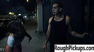 stranger picks up slut for extreme rough ass pounding in back alley