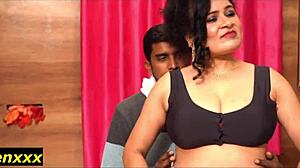 beautiful cheating wife gets bent over for hard doggystyle pounding in stockings by friend