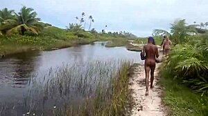 Wanna watch 5 naked Brazilian friends hike and fuck in the woods?