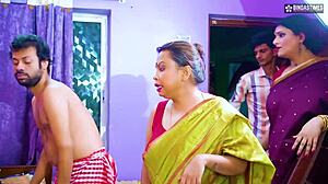 Desi Servant Catches Two Busty Bhabhis and Devar in Steamy Hindi Sex Romp at Home