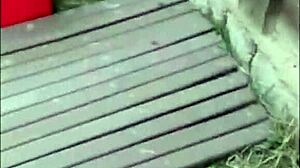 NEIGHBOR FUCKS ME RAW IN BACKYARD BAREBACK PUSSY LICKING MONSTER COCK RIDE!