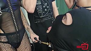 Brazilian Latina Slaves Endure BDSM Humiliation Orgy with Face Fucks and Toys