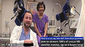 Patient Explodes in Hitachi Orgasm from Sexy Nurse Jackie Banes