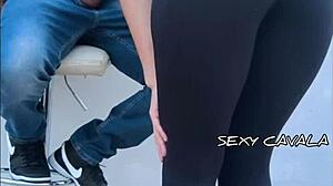 He hired me just to suck his cock but craved fucking my tight pussy too