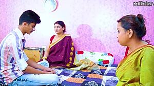 Desi Servant Catches Two Busty Bhabhis and Devar in Steamy Hindi Sex Romp at Home