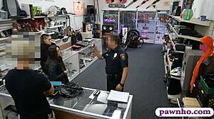 wanna watch two punished babes suck monster cocks in garage after pawnshop theft?