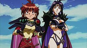 Retro Hentai Slayers Unleashes Wild Anime Cartoon Sex Scenes in Blue Film Style