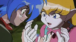 Retro Hentai Slayers Unleashes Wild Anime Cartoon Sex Scenes in Blue Film Style