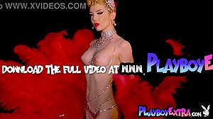 Hey check out skinny big tit blonde milf miranda stripping slutty burlesque lingerie!