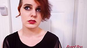 Short haired redhead marla deepthroats bends over for doggystyle pound wet pussy cumshot