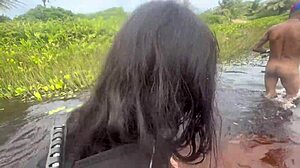 Wanna watch 5 naked Brazilian friends hike and fuck in the woods?