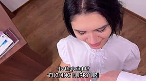 petite student begs daddy not to tell after taboo teacher roleplay fuck