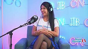 Busty Latina Mayaofi Rides Fuck Machine Then Swallows Cameraman's Cum Facial