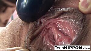 japanese babe takes all sex toys in hardcore facial cumshot