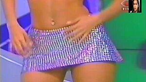 Lady Lu Rips Clothes in Super Positive Brazilian TV Striptease!
