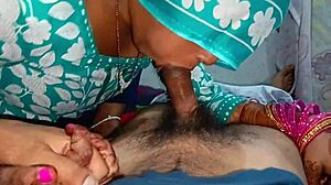 karwa chauth special: indian wife blows him then anal fucked with hindi audio