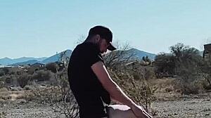 roadside fuck so risky with blonde wife!!