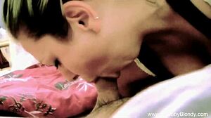 italian wife gives hubby a hot homemade pov blowjob 💦😍