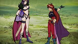 Retro Hentai Slayers Unleashes Wild Anime Cartoon Sex Scenes in Blue Film Style