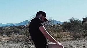 roadside fuck so risky with blonde wife!!