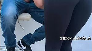 He hired me just to suck his cock but craved fucking my tight pussy too