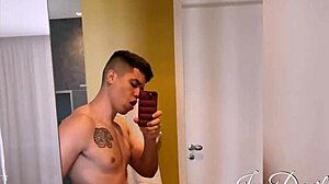 Amiga's Boyfriend Joins Bathroom Fuck Borrowed For Hot Action