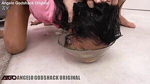 VIOLENTA GREY'S PUSSY FISTED WET IN 100 HELL ROUGH GANGBANG