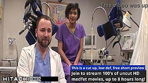 Patient Explodes in Hitachi Orgasm from Sexy Nurse Jackie Banes