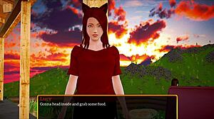 discover the playful game with the redhead's tempting curves