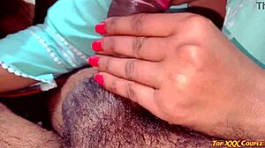 Peek at cute village girl's steamy close-up intimate moment