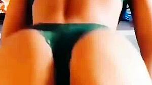 Hot Brazilian teen babes twerk big asses in panties to funk