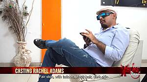 pelinegra cachonda endures casting interview then takes huge cock deep in cowgirl and deepthroat