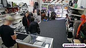 wanna watch two punished babes suck monster cocks in garage after pawnshop theft?