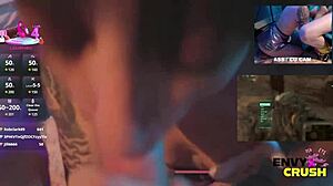 😍 gamer girl in her sexy kitty bikini just drools nonstop all over that massive cock mmm 🔥