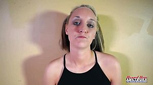 Blue Eyed Blonde Breanna Rims Deep Then Sucks Cock for Facial Cumshot