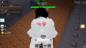 me and this busty futanari egirl go at it hard in roblox