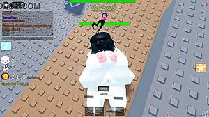 me and this busty futanari egirl go at it hard in roblox