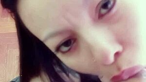 delicious homemade latina deepthroats my monster cock cums in her mouth yum