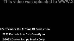 Aria Nicole models Doctor Raven Rogue's new scrubs in fetish exam