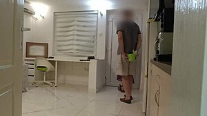 cute delivery guy returns for flowers and hot blowjob surprise