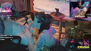 😍 gamer girl in her sexy kitty bikini just drools nonstop all over that massive cock mmm 🔥