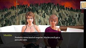 Amateur brunette milf plays erotic game with big ass and tits exposed