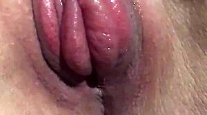 he suctions her swollen pussy lips and clit till she squirms