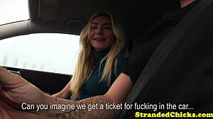 hey blonde hitchhiker, wanna toy this cock in the car?