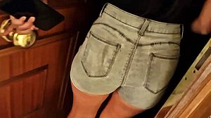 Petite latina teen bends over for stranger's pov pounding squirting orgasm outdoors