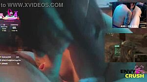 😍 gamer girl in her sexy kitty bikini just drools nonstop all over that massive cock mmm 🔥